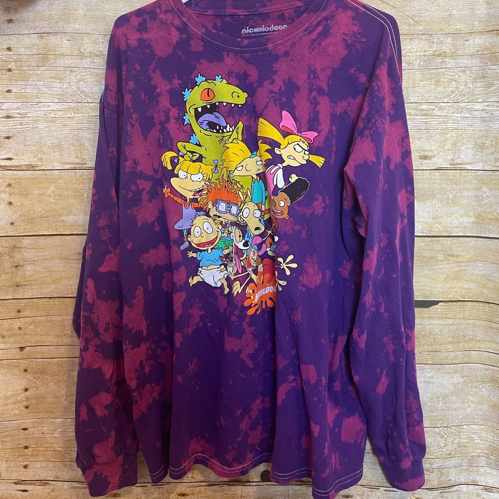 Nickelodeon tie dye long sleeve shirt 🛍